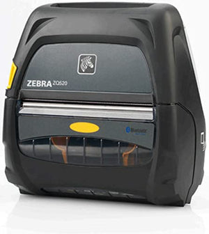 Zebra ZQ521 Mobile Label Printer; Direct Thermal; 203 dpi; 5ips; 4-inch Print Width; Bluetooth; Standard Battery; 0.75" Core; IP54; US/Canada