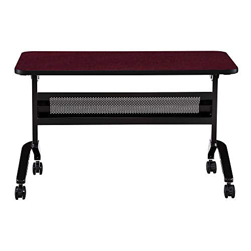 Safco Products Flip-N-Go Training Table, Regal Mahogany