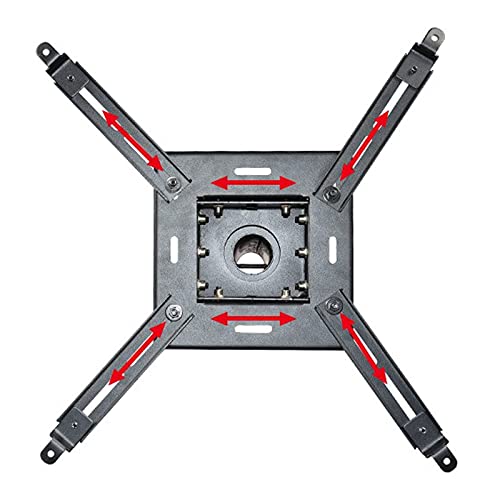 BNNP Ceiling Projector Mount Bracket - Adjustable Telescopic Stand for Home or Studio (Black)
