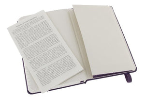 Moleskine Classic Notebook, Hard Cover, Pocket (3.5" x 5.5") Ruled/Lined, Brilliant Violet