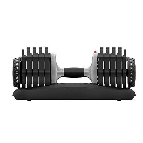 Ativafit Adjustable Dumbbell Fitness Dial Dumbbell with Handle and Weight Plate for Home Gym Note: Single (71.5 lbs) (55)