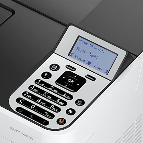 KYOCERA ECOSYS PA4500x Monochrome Laser Printer, 47 ppm, 600 x 600 dpi, 600 Sheet Tray