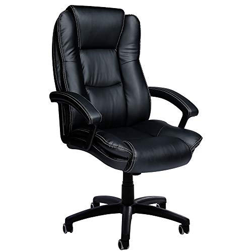 Office Chair high Back, Luxury Leather Chair Swivel Chair Ergonomic Ergonomic Leather Leather Office Chair with Swivel Control, Executive Executive Chair (2)