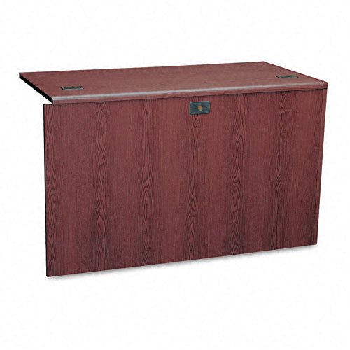 HON 10700 Series Mahogany L Workstation Return with Pedestal