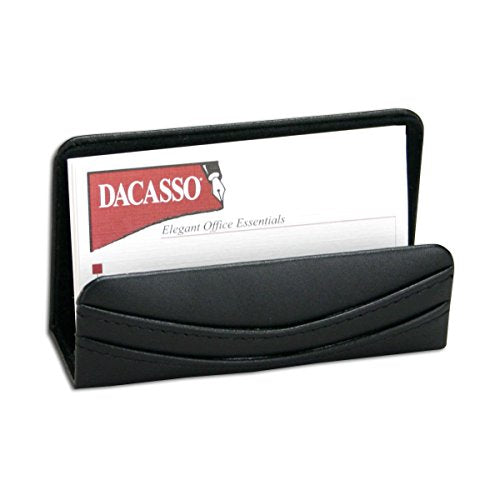 Dacasso Leather Desk Set, 7-Piece, Black