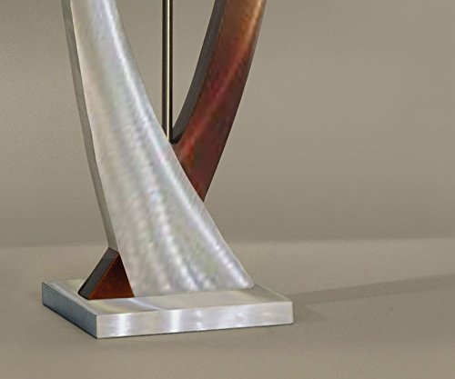 NOVA of California JFL4810 Swerve Floor Lamp, Height 62-Inch, Rust, Bronze, Brushed Rust & Bronze Aluminum Shade