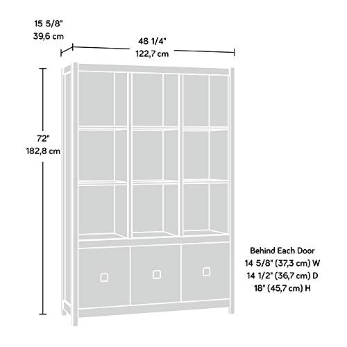 Sauder 422868 Cannery Bridge Storage Wall, Mystic Oak Finish