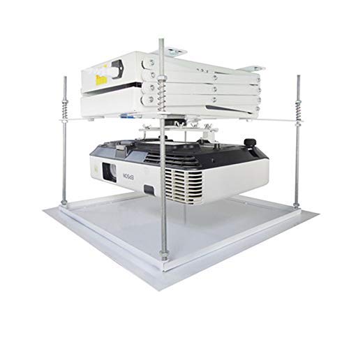 CGOLDENWALL 70CM Electric projector Lift Scissors Ceiling Mount Projector Hanger Projector Mount Remote Control For Cinema Church Hall School Double motors Max load 20kg
