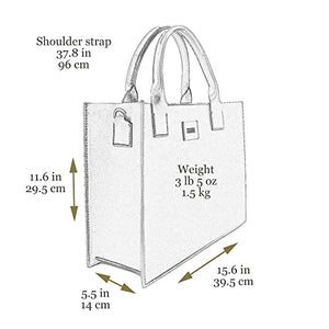 Leather Tote Bag Full Grain Leather Handbag for Women and Men Satchel Top Handle Bag - Time Resistance (Matte Brown)