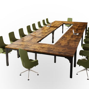 Trggivs 19FT Conference Table - Large Rectangle Meeting Desk for 16-22 Person