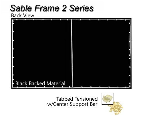 Elite Screens Sable Frame 2 Series, 135-inch Diagonal 16:9, Active 3D 4K Ultra HD Ready Fixed Frame Home Theater Projection Projector Screen, ER135WH2