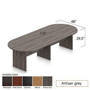 GOF Conference Table & Chair Set (G11650) - Dark Cherry, Espresso, Artisan Grey, Mahogany, Walnut - 10ft Table with 8 Chairs