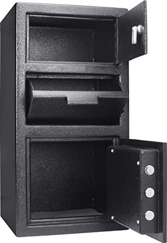 Winbest Steel Digital Keypad Security Lock Depository Drop Slot Parcel Mail Safe with Locker