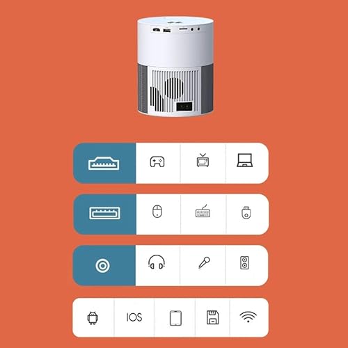 BAILAI 1080P Video Projector Portable Home Theater