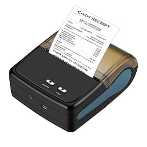 80mm Bluetooth Thermal Receipt Printers, Mobile Portable Printer,impresora térmica ESC/POS Printer, with Android/Windows Devices for Office and Small Business (80mm Black Receipt Printers)