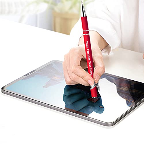 200 Pcs Personalized Custom Pens Bulk Free Engraving with Name Message Customized Ballpoint Pens Stylus for Business Office Graduation Customized Gifts for Men Women Christmas Birthday (Assorted)