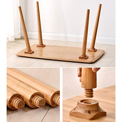 Computer Desk, Simple and Modern Bamboo Home Office Desk, Gaming Desk Workstation for Office/Study/Bedroom, Easy to Assemble, Length: 31.5"/39.4" (Size : 80×60×76cm)
