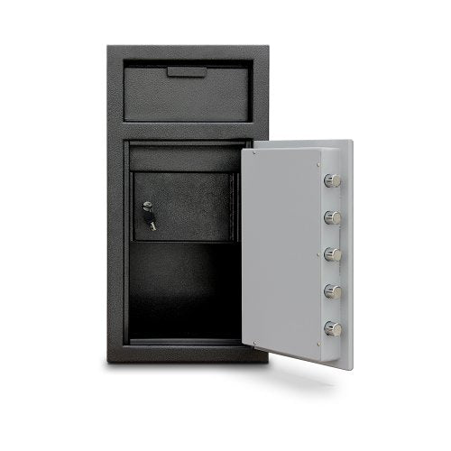 Mesa Safe MFL2714E-ILK Depository Safe with Internal Locking Compartment, 1.5 Interior Cubic feet, 27.5-Inch by 14-Inch by 14-Inch