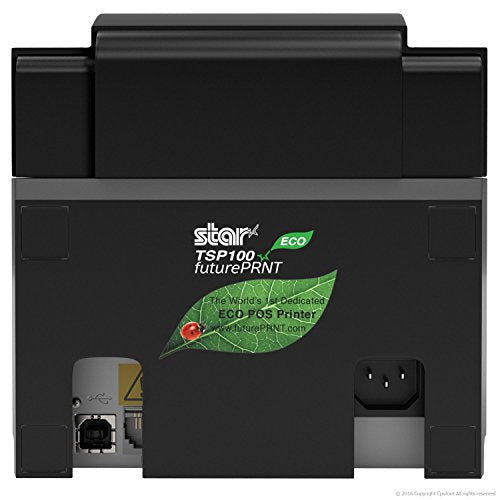 Star Micronics TSP143III USB Receipt Printer and Epsilont 16" by 16" Cash Drawer 4 Bill 5 Coin Compatible with Square
