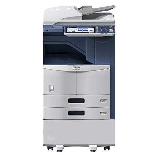 Toshiba E-Studio 307 Tabloid-Size Black and White Laser Multifunction Copier - 11x17, 30ppm, Copy, Print, Color Scan, Network, Duplex, USB, 2 Trays, Cabinet