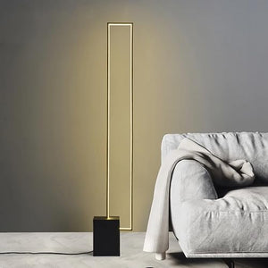 LOVEDIMA Metal LED Floor Lamp with Black Base