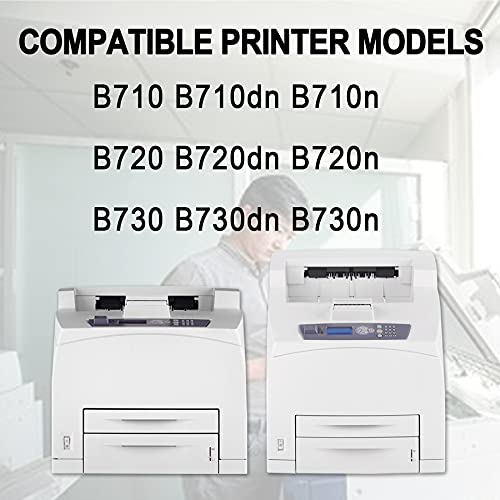 B710 52123601 Toner Cartridge (Black,2 Pack) Replacement for OKI B710 B710dn B710n B720 B720dn B720n B730 B730dn B730n Toner Kit Printer