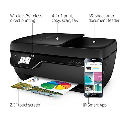 HP OfficeJet 3830 All-in-One Wireless Printer, HP Instant Ink, Works with Alexa (K7V40A)