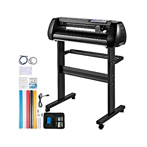LOMCOT 34-Inch Vinyl Cutter Label Plotter Printer Sign Cutting Machine Bundle