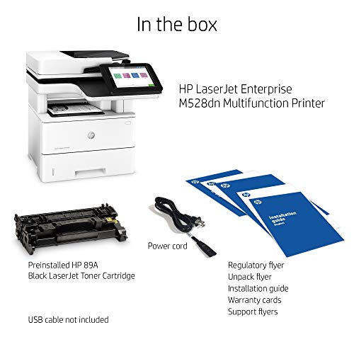 HP LaserJet Enterprise Multifunction Printer M528dn (1PV64A), White