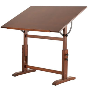 VISWIN Extra-Large Artist Drafting Table 30" x 42", Adjustable Height & Angle, Solid Pine Wood, Art Table for Adults
