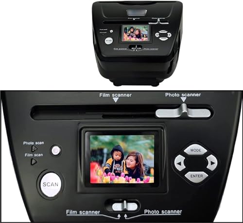 MAHWER Slide Viewer/Negative Scanner, Converts 35mm 135 110 126 Film/Slides to Digital JPG Photos