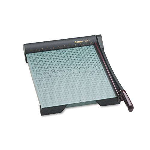 Martin Yale W15 Premier GreenBoard Wood Series Paper Trimmer, 14-3/4" Cutting Length, 20 Sheets Capacity, Heavy-duty 3/4" thick wood base, Ergonomic soft-grip handle