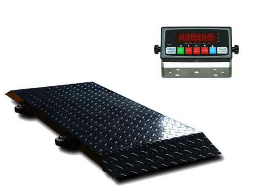 SellEton SL-920 Portable Livestock Cattle / Animal Multi-Purpose Scale with PS-IN202 Indicator | 50" x 20" (2000 lb x 0.5 lb)