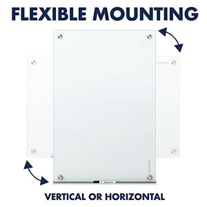 Quartet Glass Whiteboard, Magnetic Dry Erase White Board, 4' x 3', Infinity, White Surface (G4836W)