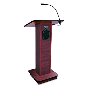 AmpliVox S355MH Elite Lecterns with Sound System, 24w x 18d x 44h, Mahogany