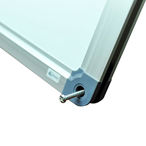 Large 72" x 40" Magnetic Dry Erase Board - Wall Mounted Whiteboard| White Board with Pen Tray, Aluminum Message Presentation Memo Board for Office & School