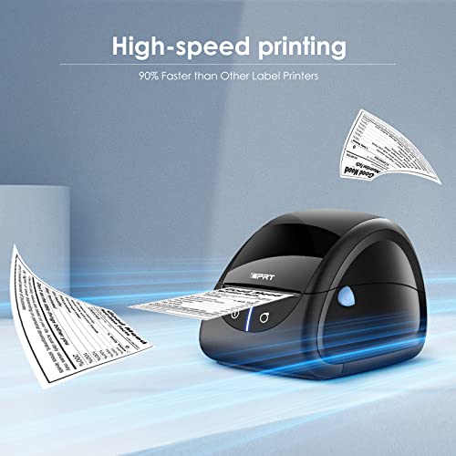 iDPRT Label Printer with 300pcs Labels- Thermal Label Maker with Auto Label Detection, 1"-3.35" Print Width for Home, Office&Small Business
