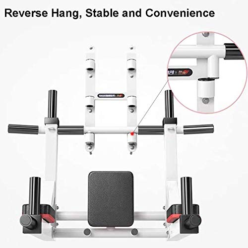 Lcyy-Bike Pull Up Bar,Multi Function Wall Mount Chin Up Bar, Height Adjustable Pull-Up Bar, Multi Grip Strength Training Equipment for Home Gym, 880 LB Weight Capacity,Black