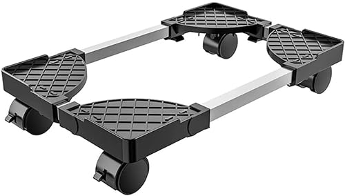 GaRcan Metal Towel Stand Holder with Caster Wheels - Adjustable Cart Under Desk