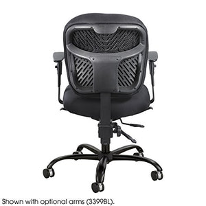 Safco Products 3391BL Alday 24/7 Task Chair (Optional arms Sold Separately), Black