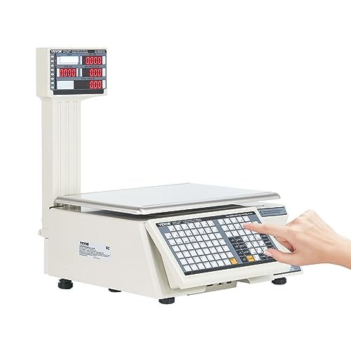 VEVOR Electronic Price Computing Scale, 66 LB Digital Deli Weight Scale