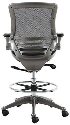 Harwick Evolve All Mesh Heavy Duty Drafting Chair, Gunmetal Finish