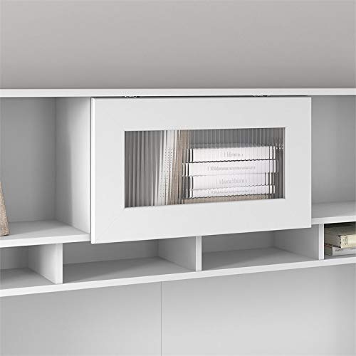 Scranton & Co Furniture Cabot 60W Hutch with Cabinet in White