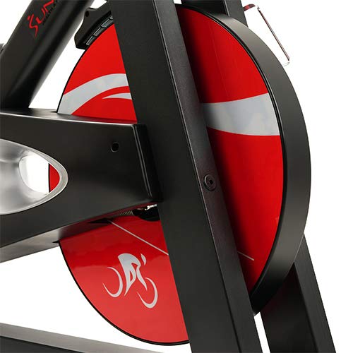 Sunny Health & Fitness SF-B1714 Evolution Pro Magnetic Belt Drive Indoor Cycling Bike, High Weight Capacity, Heavy Duty Flywheel