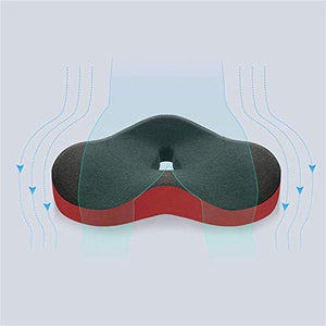 XIXIDIAN Memory Foam Seat Cushion for Office Chair - Sciatica & Lower Back Pain Relief
