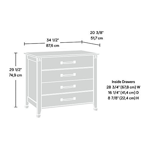 Sauder Carson Forge Lateral File, Washington Cherry Finish