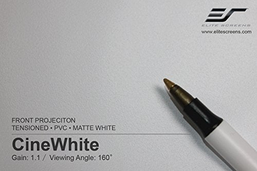 Elite Screens Lunette 2 Series, 100-inch Diagonal 16:9, Curved Home Theater Fixed Frame Projector Screen, CURVE100WH2