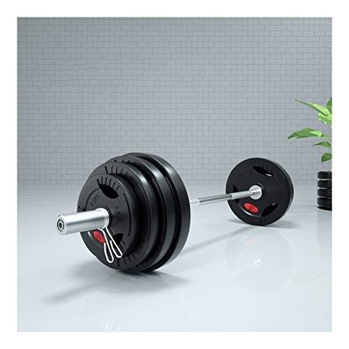 Barbell Plates 132 lbs Barbell Weight Set Barbell Plates - Adjustable Barbells Set with 1.8 Meters Connector Home Gym Fitness Lifting Exercise Workout Strength Training Equipment