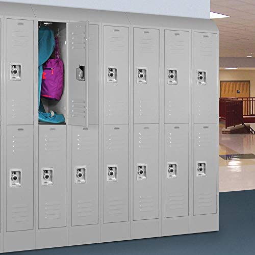 Salsbury Industries Double Tier Metal Locker 36" Wide 5' High Gray