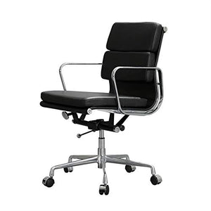 None Executive Bonded Leather Mid-Back Office Chair